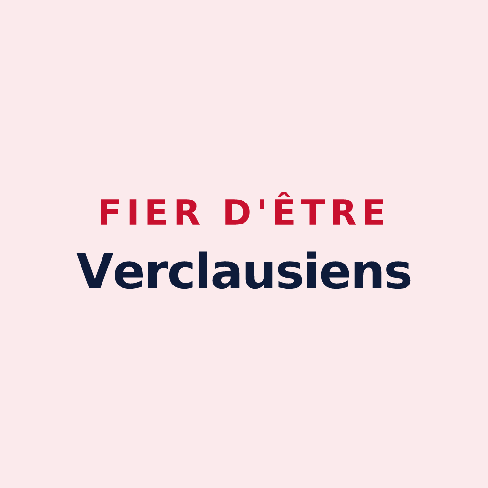 Magnet « Fier d'être Verclausiens » — design pour Verclause