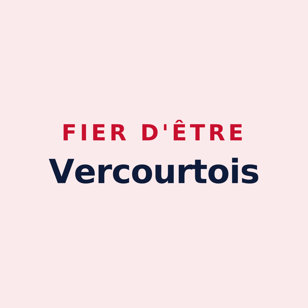Magnet « Fier d'être Vercourtois » — design pour Vercourt