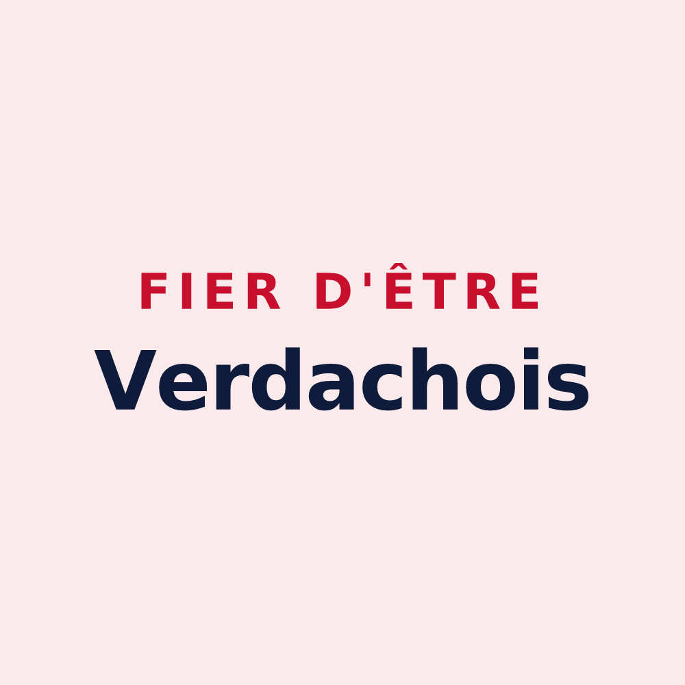 Magnet « Fier d'être Verdachois » — design pour Verdaches