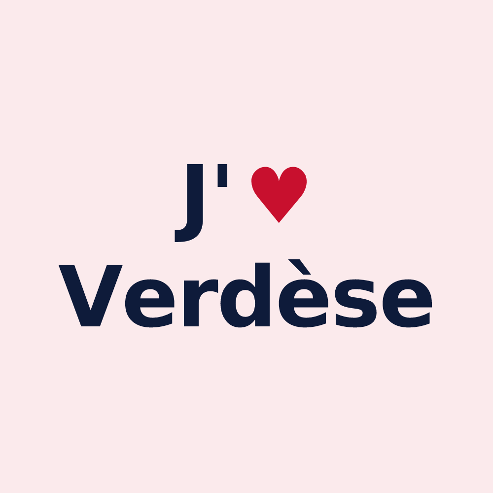 Magnet personnalisé Verdèse — design J'aime Verdèse
