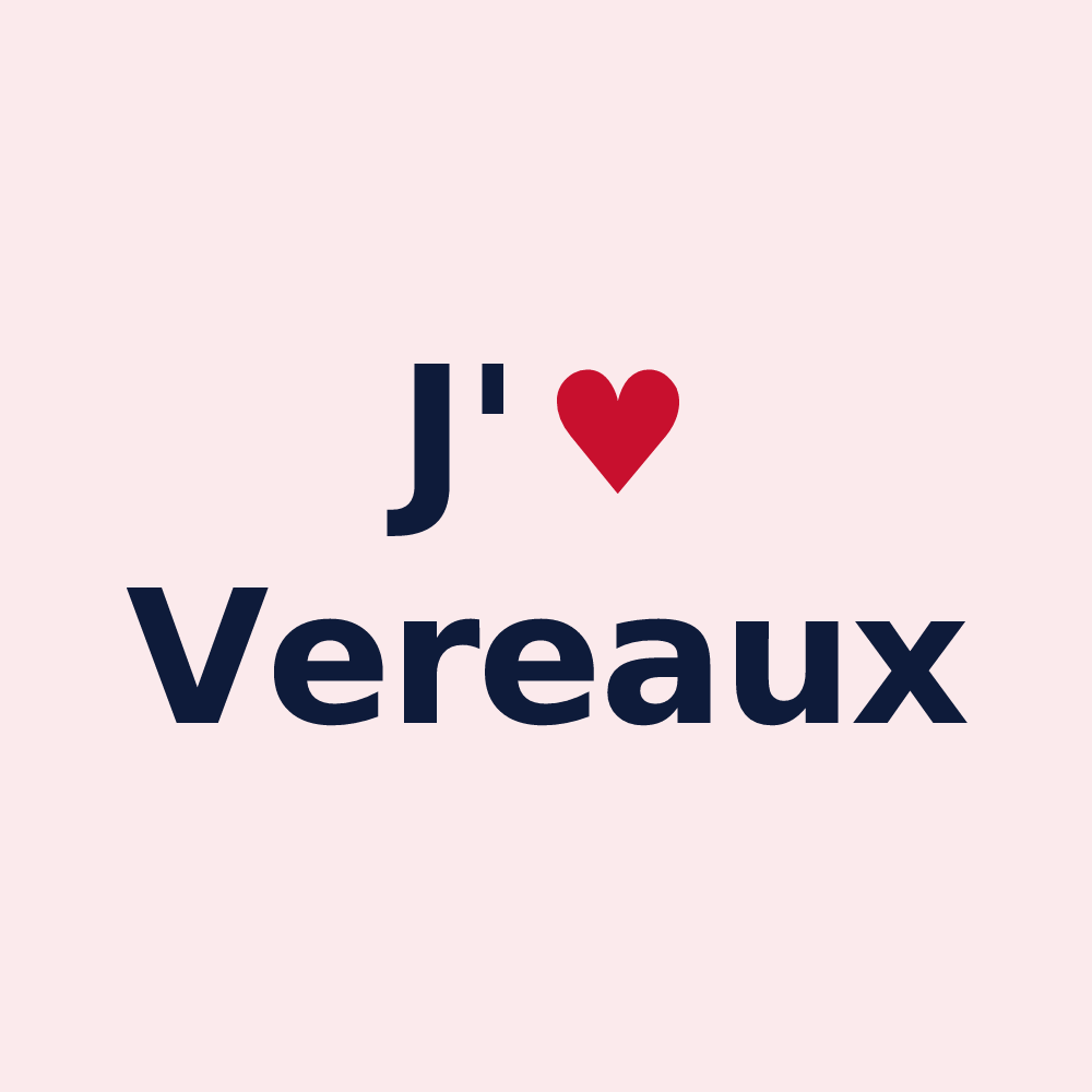 Magnet personnalisé Vereaux — design J'aime Vereaux