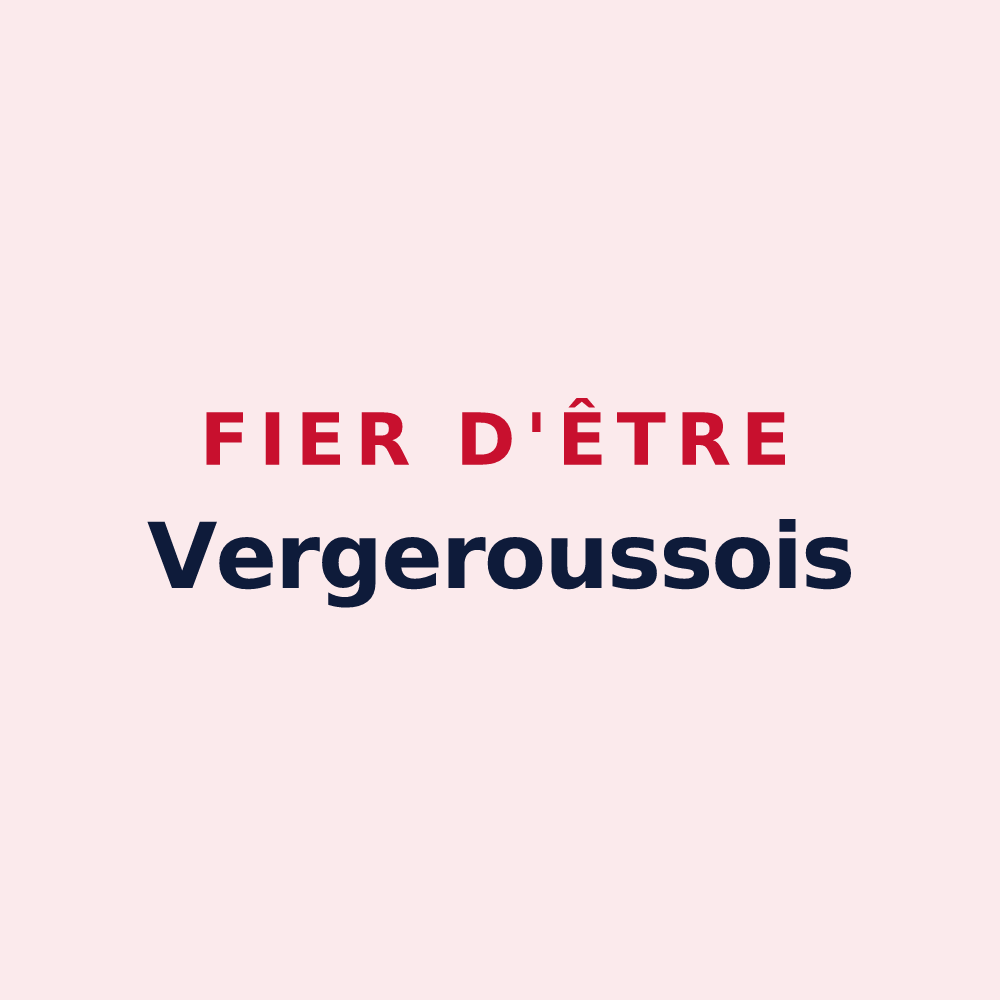 Magnet « Fier d'être Vergeroussois » — design pour Vergeroux