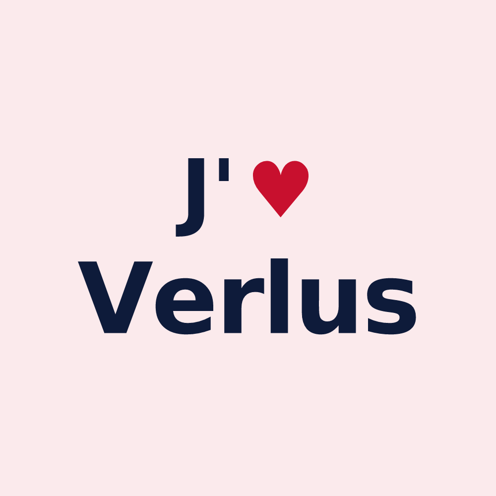Magnet personnalisé Verlus — design J'aime Verlus