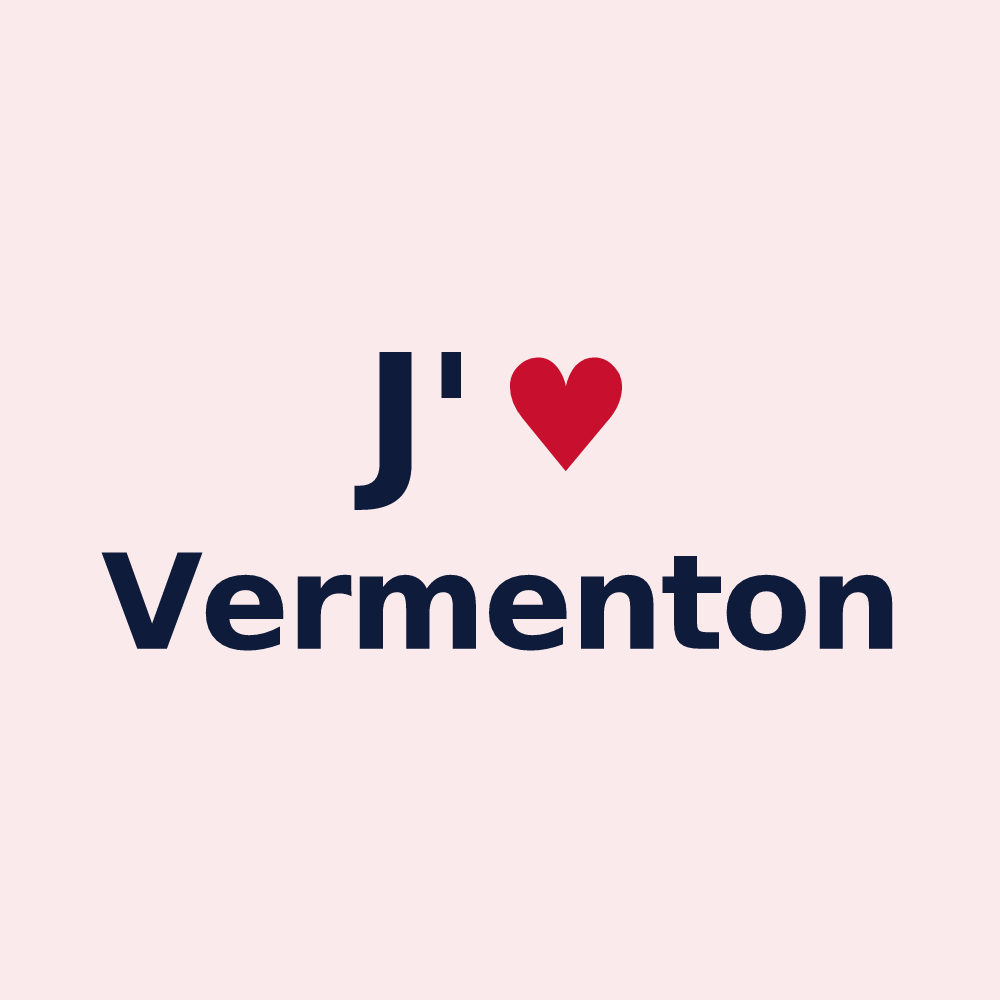 Magnet personnalisé Vermenton — design J'aime Vermenton