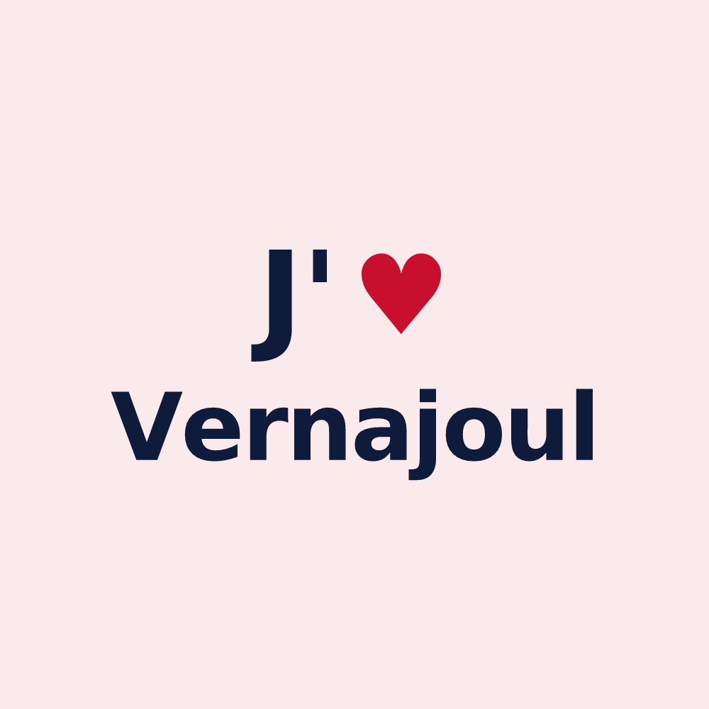 Magnet personnalisé Vernajoul — design J'aime Vernajoul