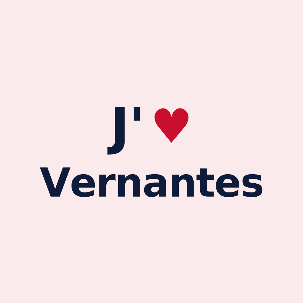 Magnet personnalisé Vernantes — design J'aime Vernantes
