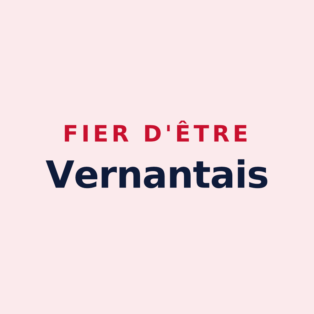 Magnet « Fier d'être Vernantais » — design pour Vernantes