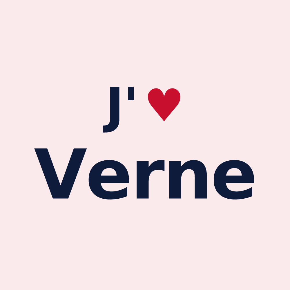 Magnet personnalisé Verne — design J'aime Verne