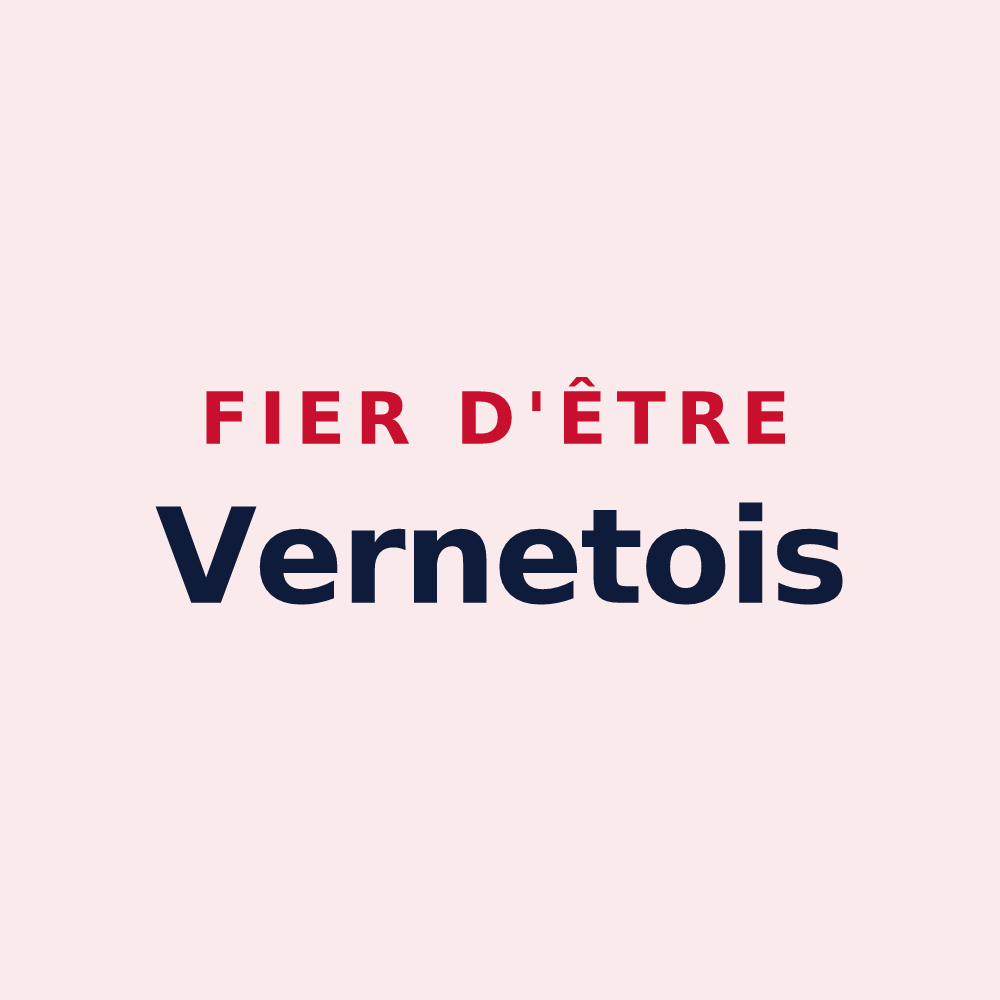 Magnet « Fier d'être Vernetois » — design pour Vernet-les-Bains