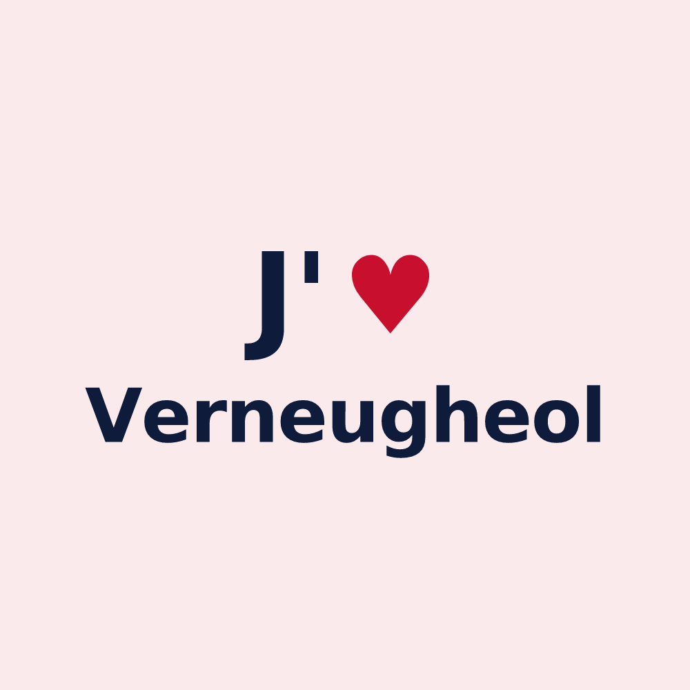Magnet personnalisé Verneugheol — design J'aime Verneugheol