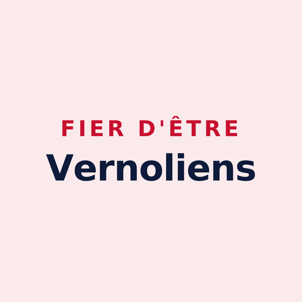 Magnet « Fier d'être Vernoliens » — design pour Verneuil-en-Halatte