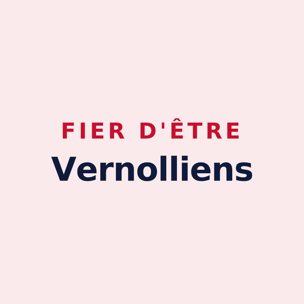 Magnet « Fier d'être Vernolliens » — design pour Verneuil-sur-Indre