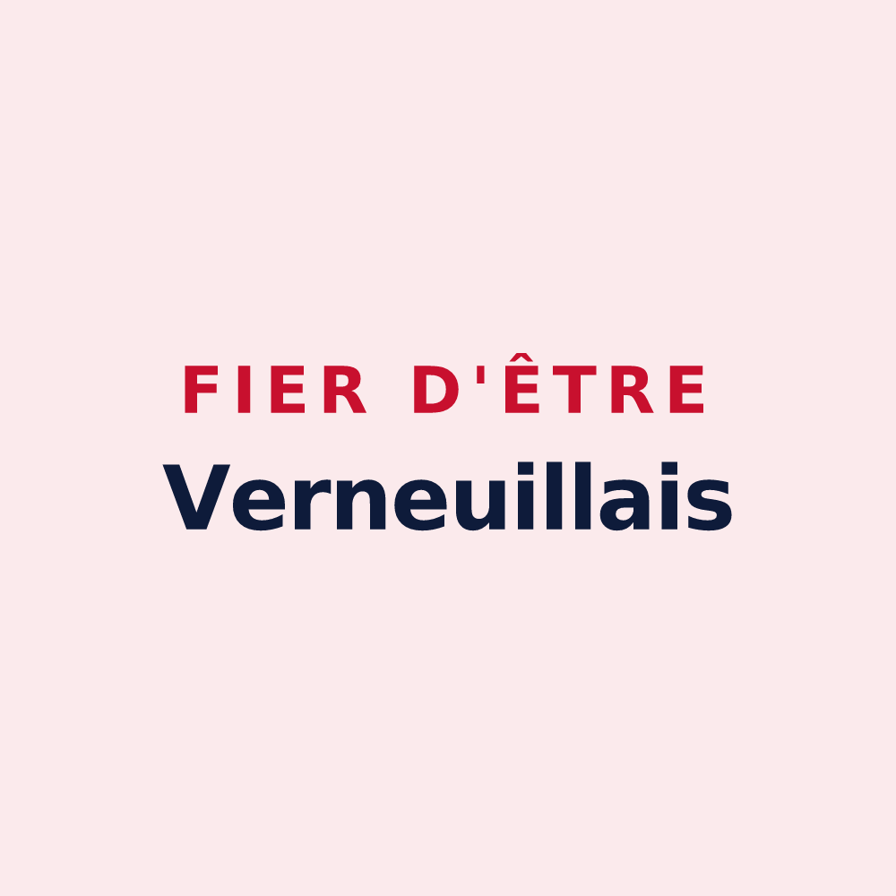Magnet « Fier d'être Verneuillais » — design pour Verneuil-sur-Vienne
