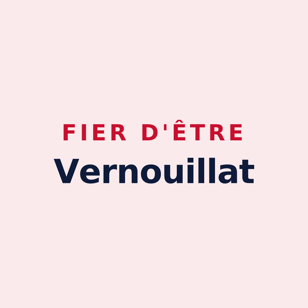 Magnet « Fier d'être Vernouillat » — design pour Verneuil