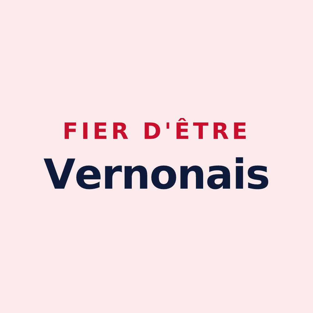 Magnet « Fier d'être Vernonais » — design pour Vernon