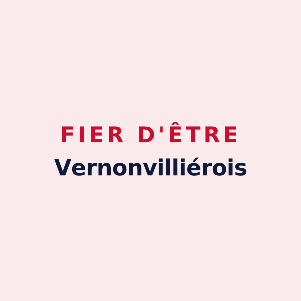 Magnet « Fier d'être Vernonvilliérois » — design pour Vernonvilliers