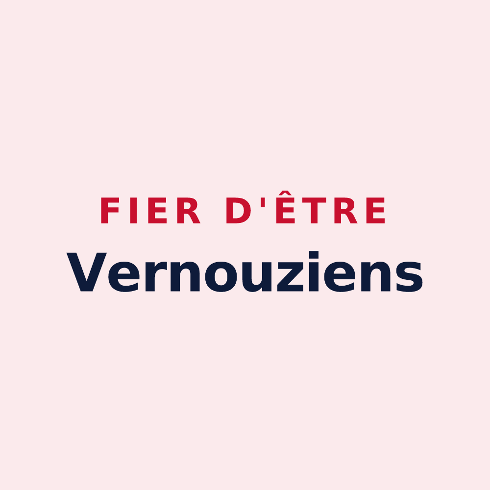 Magnet « Fier d'être Vernouziens » — design pour Vernoux-en-Gâtine
