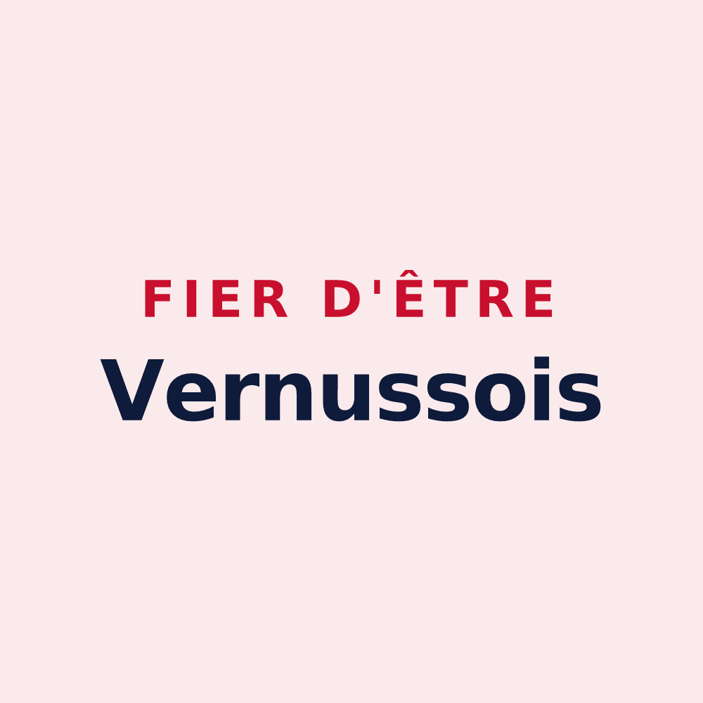 Magnet « Fier d'être Vernussois » — design pour Vernusse