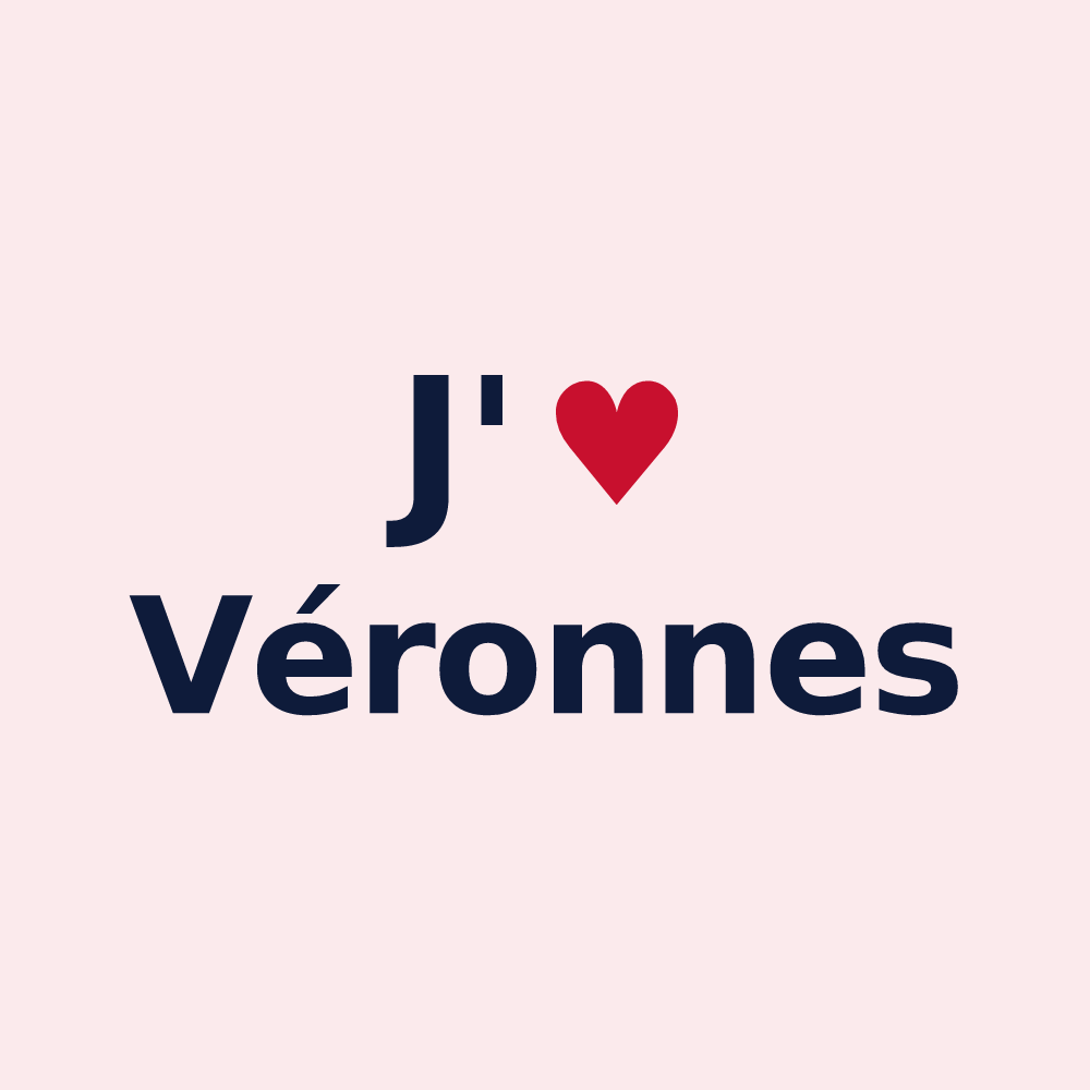 Magnet personnalisé Véronnes — design J'aime Véronnes