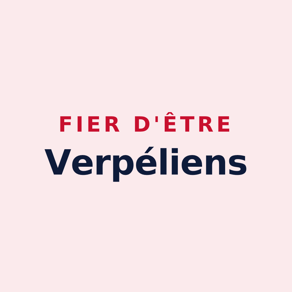 Magnet « Fier d'être Verpéliens » — design pour Verpel