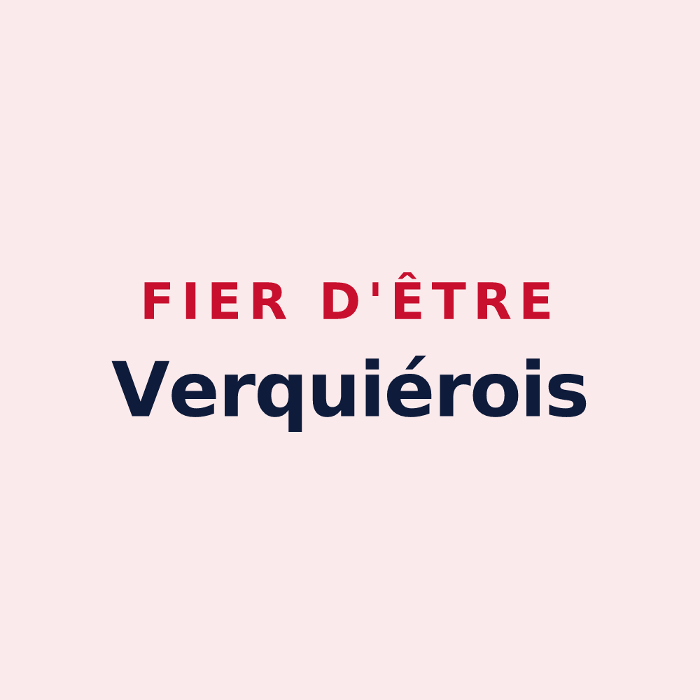 Magnet « Fier d'être Verquiérois » — design pour Verquières