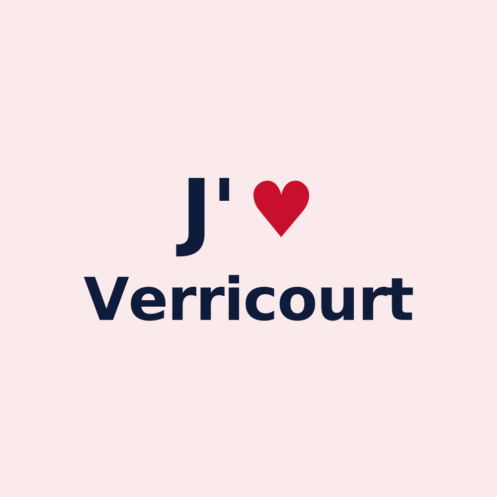 Magnet personnalisé Verricourt — design J'aime Verricourt