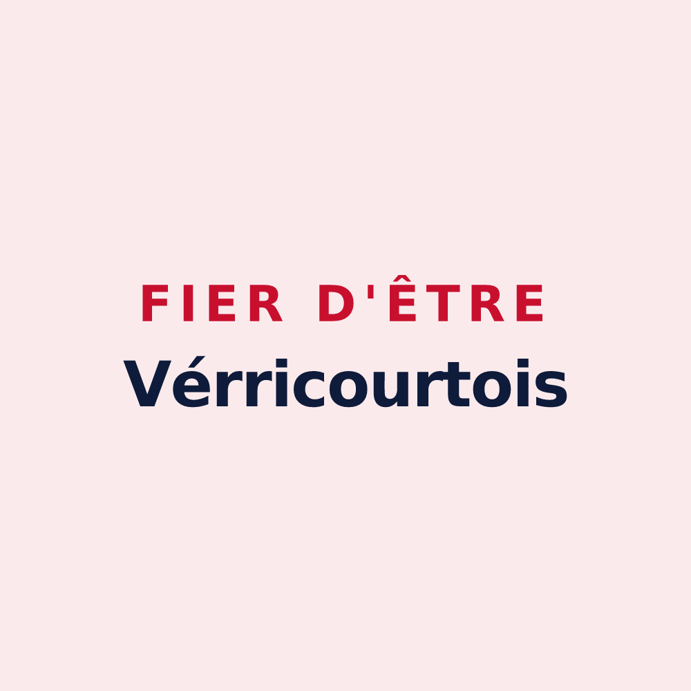 Magnet « Fier d'être Vérricourtois » — design pour Verricourt