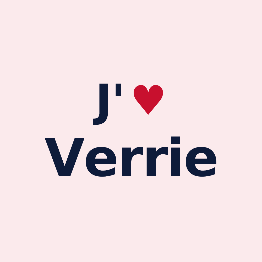 Magnet personnalisé Verrie — design J'aime Verrie