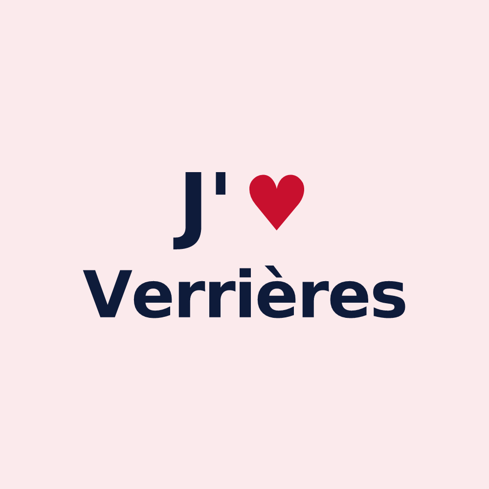 Magnet personnalisé Verrières — design J'aime Verrières
