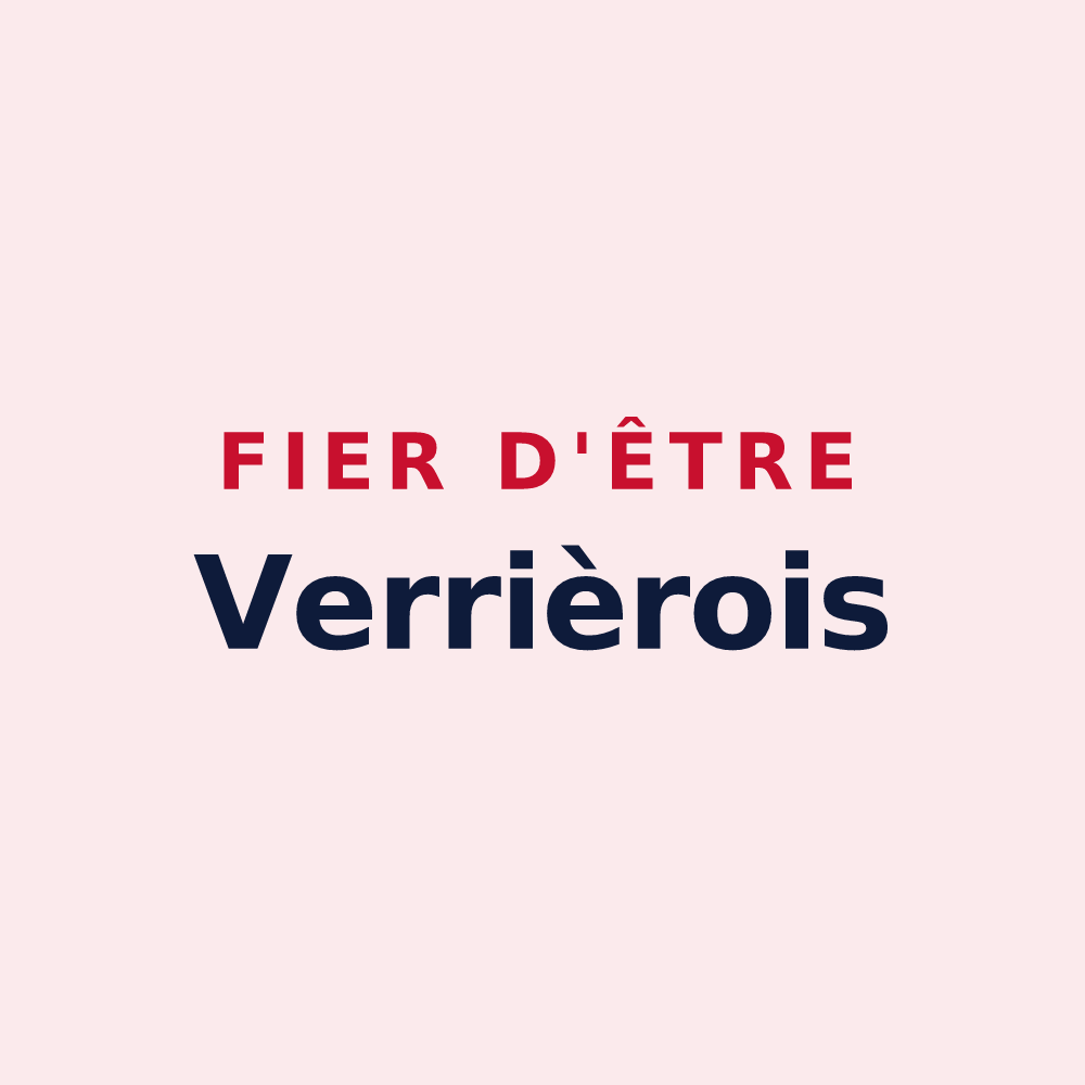 Magnet « Fier d'être Verrièrois » — design pour Verrières-en-Forez