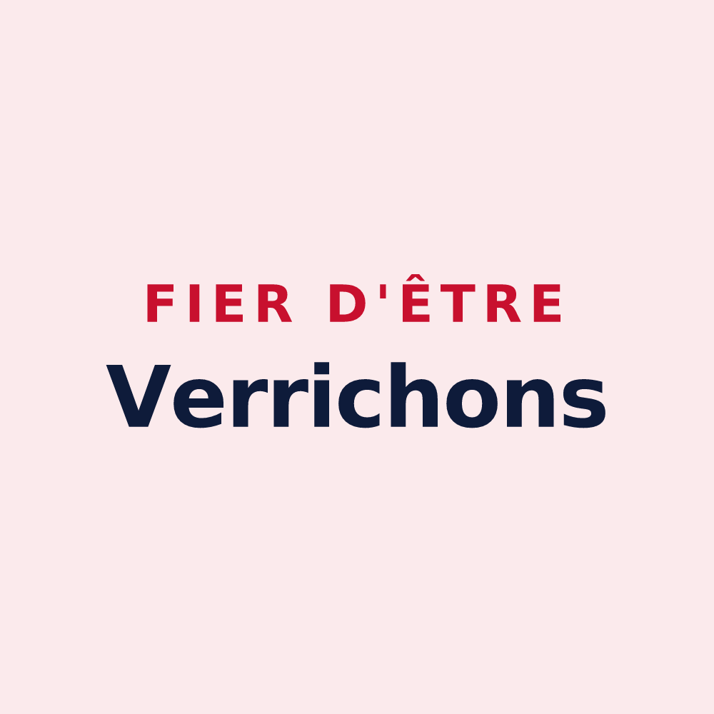 Magnet « Fier d'être Verrichons » — design pour Verrières