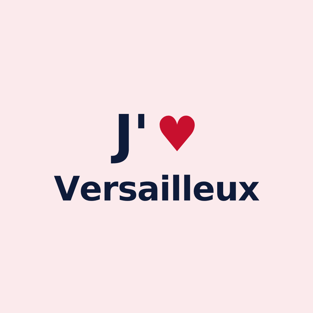 Magnet personnalisé Versailleux — design J'aime Versailleux