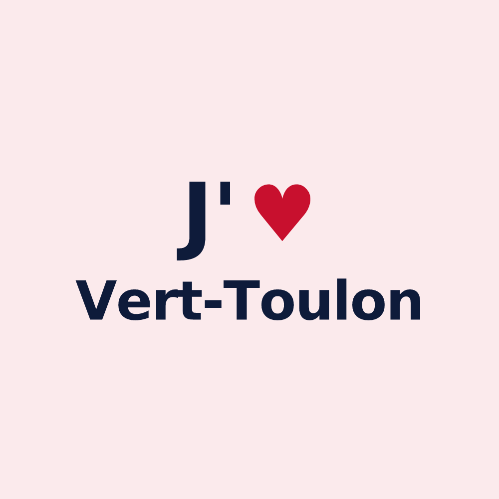Magnet personnalisé Vert-Toulon — design J'aime Vert-Toulon