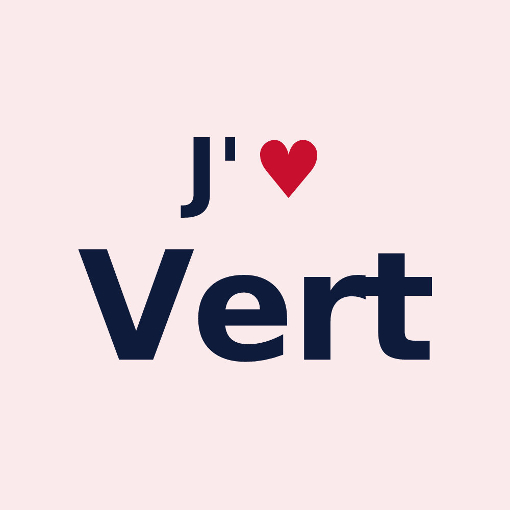 Magnet personnalisé Vert — design J'aime Vert