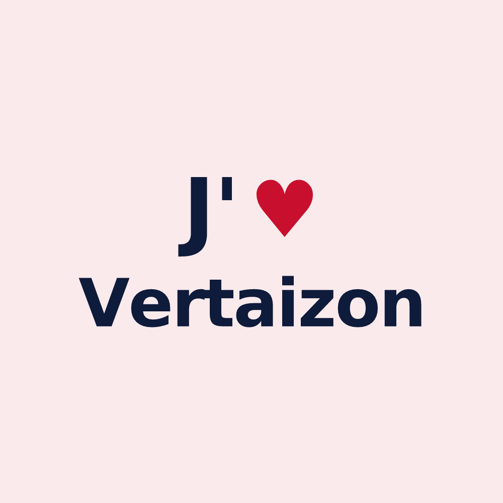 Magnet personnalisé Vertaizon — design J'aime Vertaizon