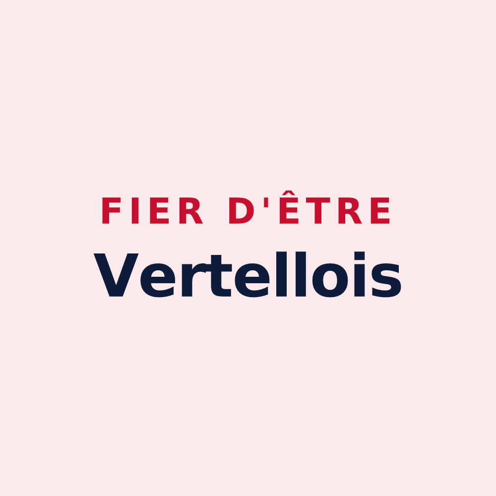 Magnet « Fier d'être Vertellois » — design pour Vertault