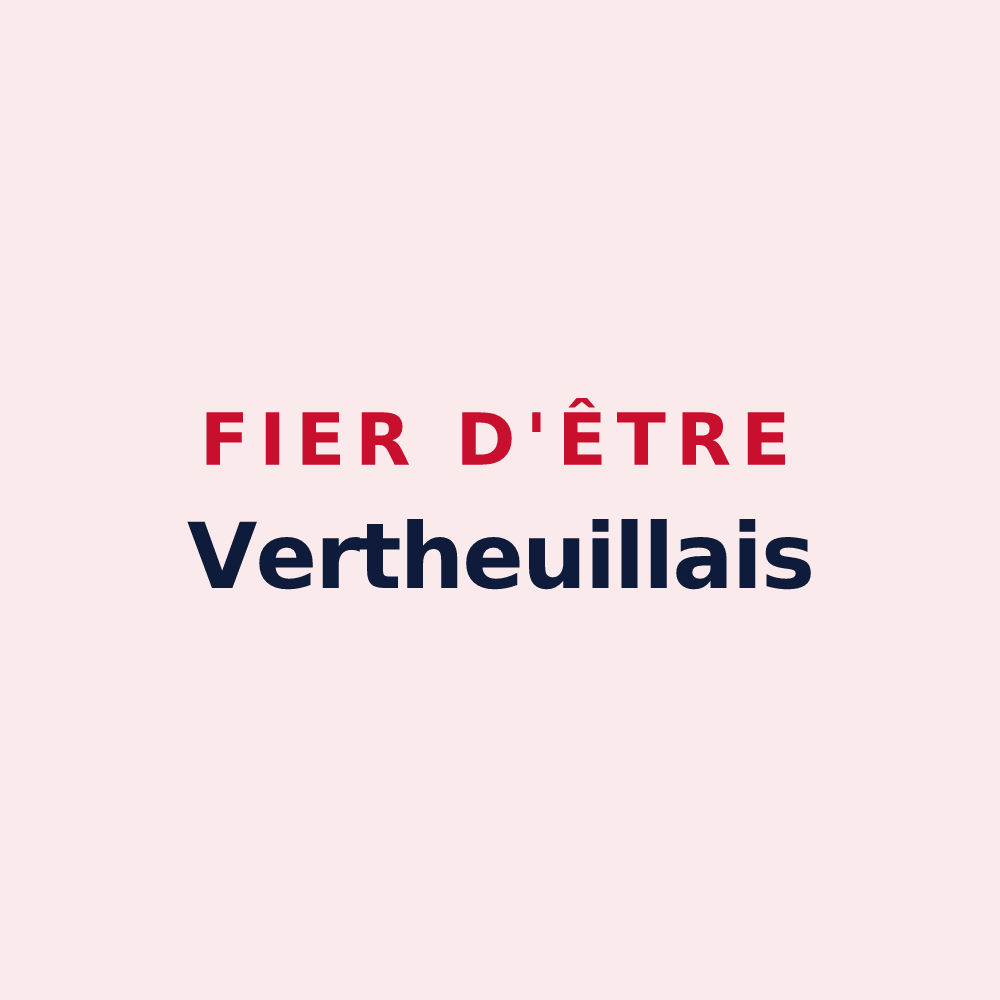 Magnet « Fier d'être Vertheuillais » — design pour Vertheuil