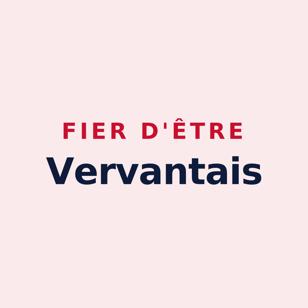Magnet « Fier d'être Vervantais » — design pour Vervant