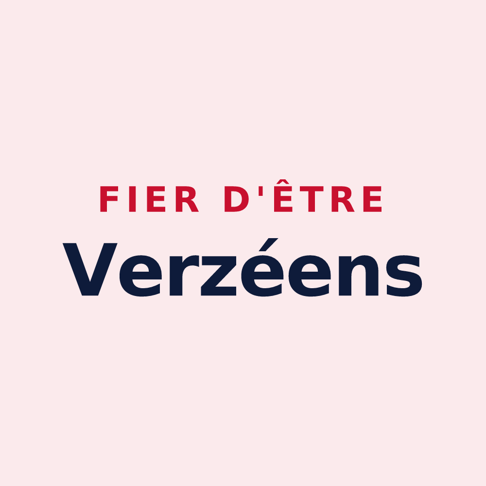 Magnet « Fier d'être Verzéens » — design pour Verzé