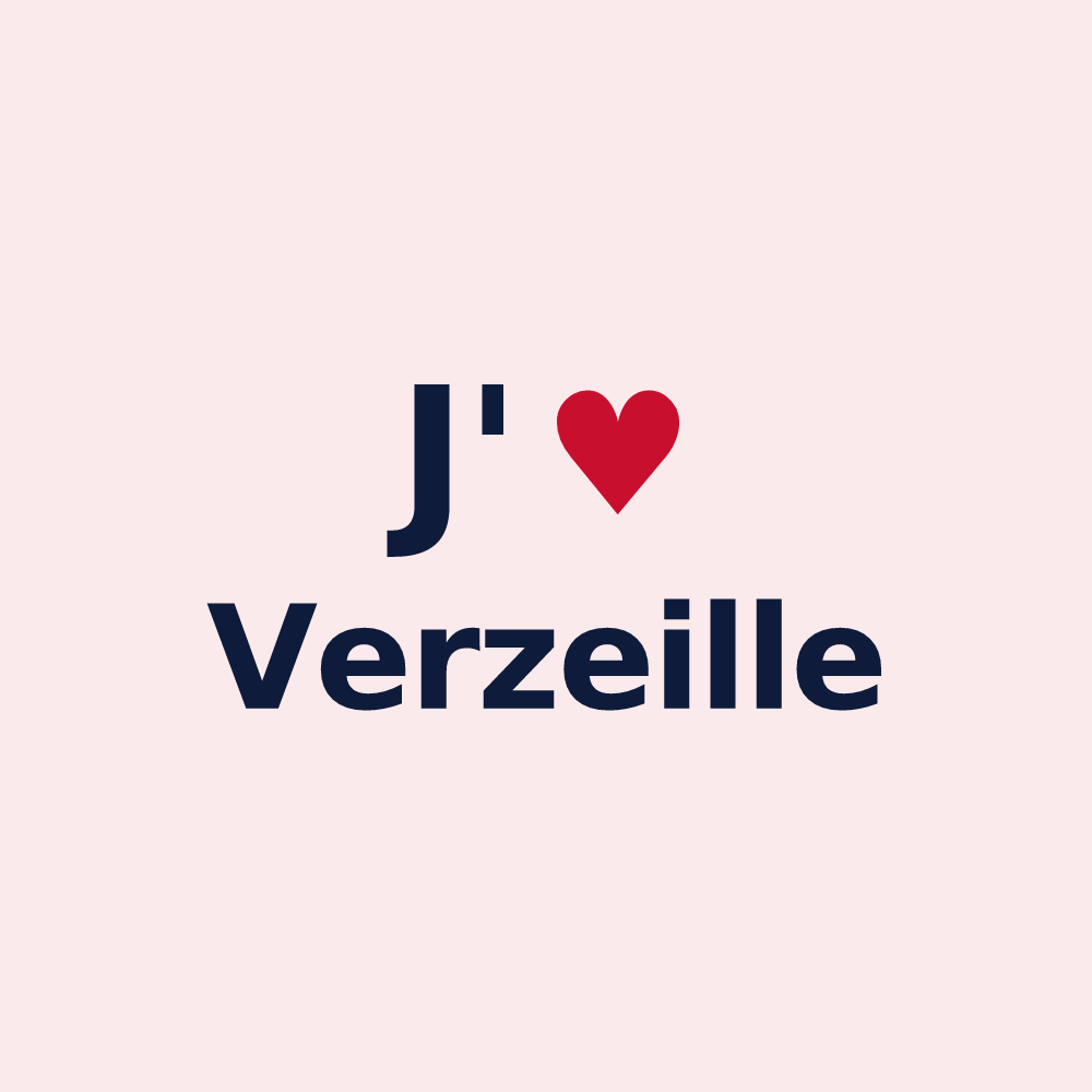 Magnet personnalisé Verzeille — design J'aime Verzeille