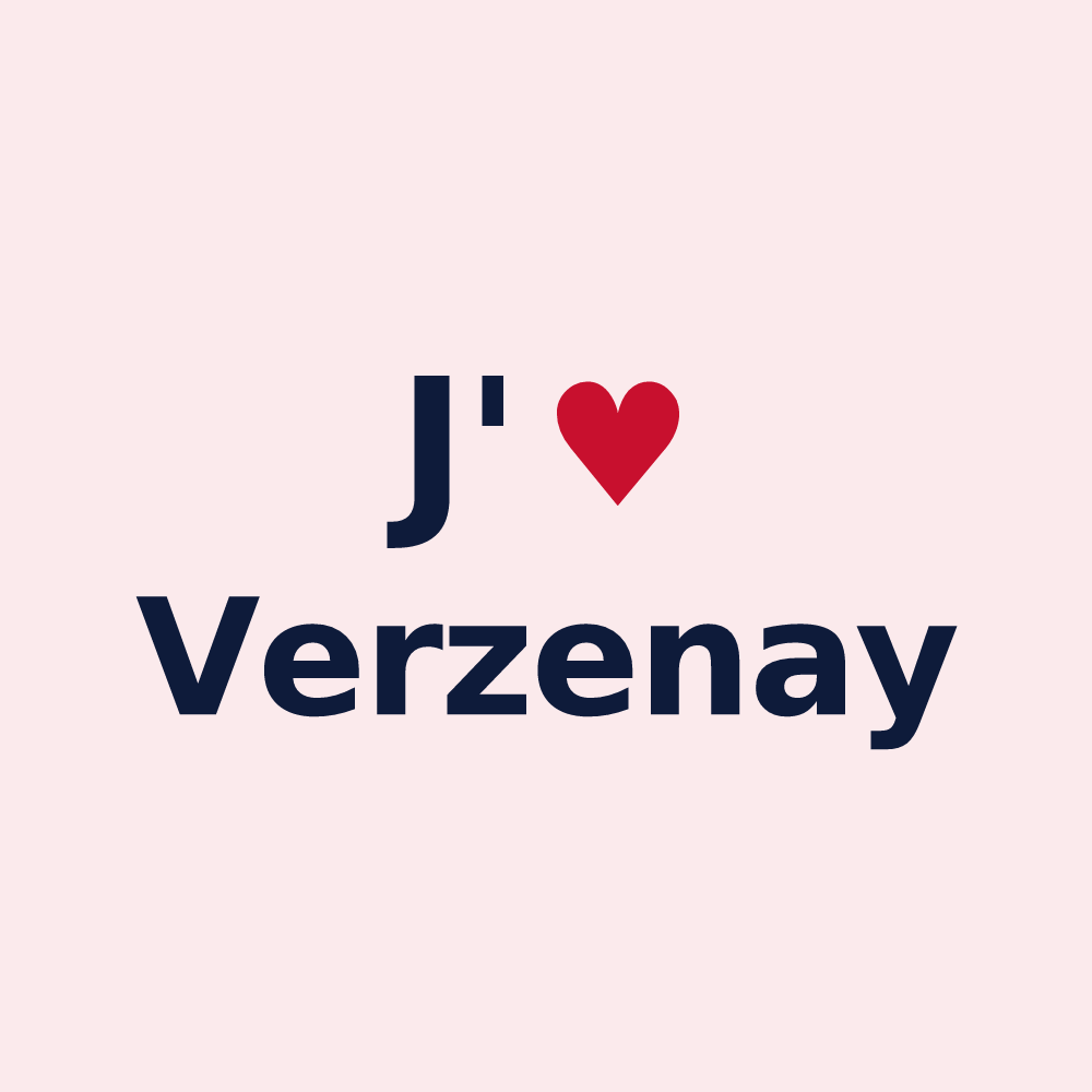 Magnet personnalisé Verzenay — design J'aime Verzenay