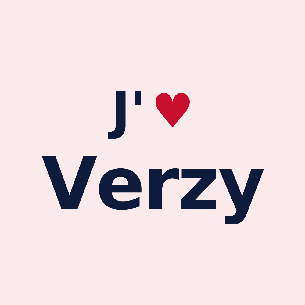 Magnet personnalisé Verzy — design J'aime Verzy