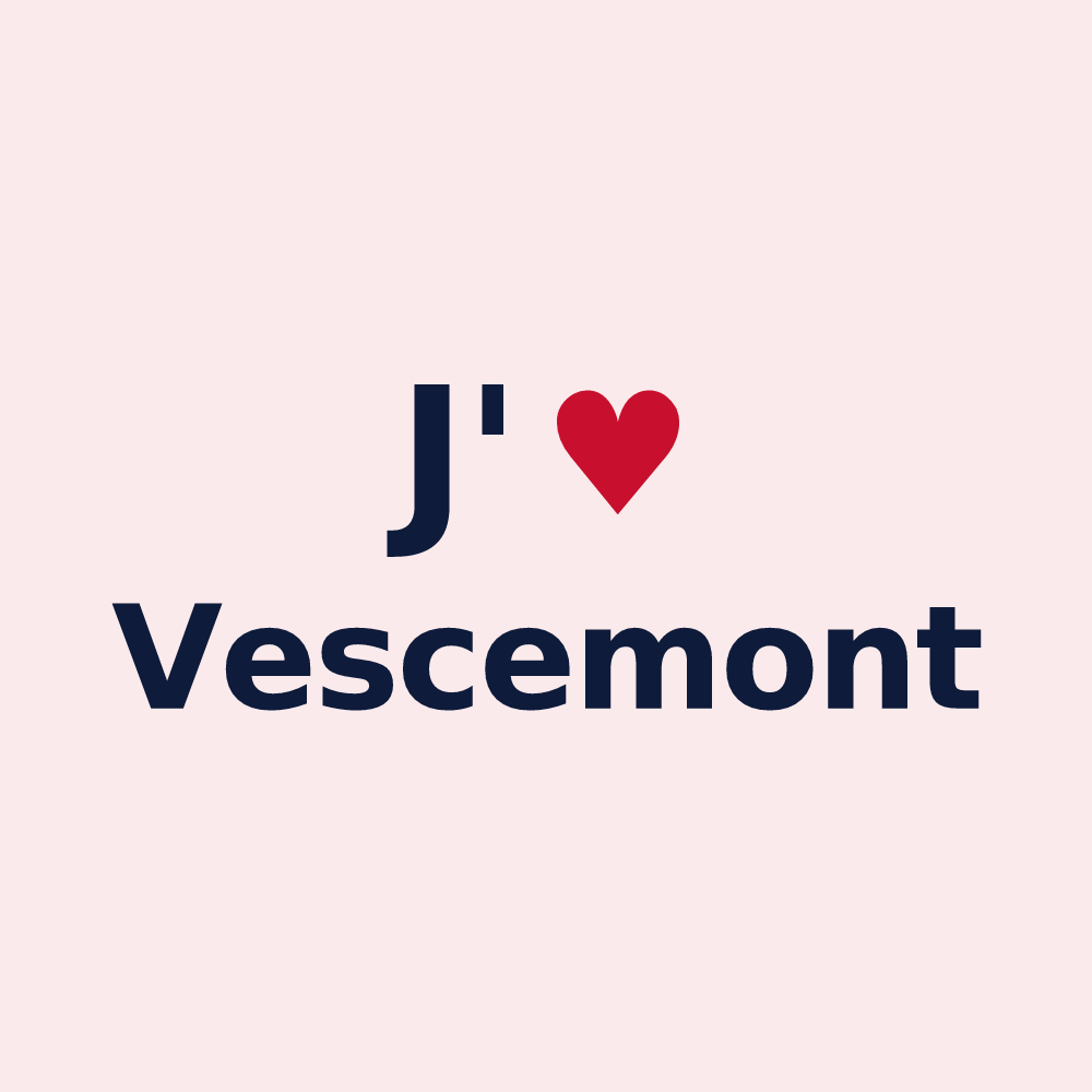 Magnet personnalisé Vescemont — design J'aime Vescemont