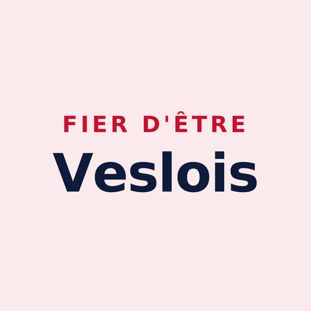 Magnet « Fier d'être Veslois » — design pour Vesles-et-Caumont