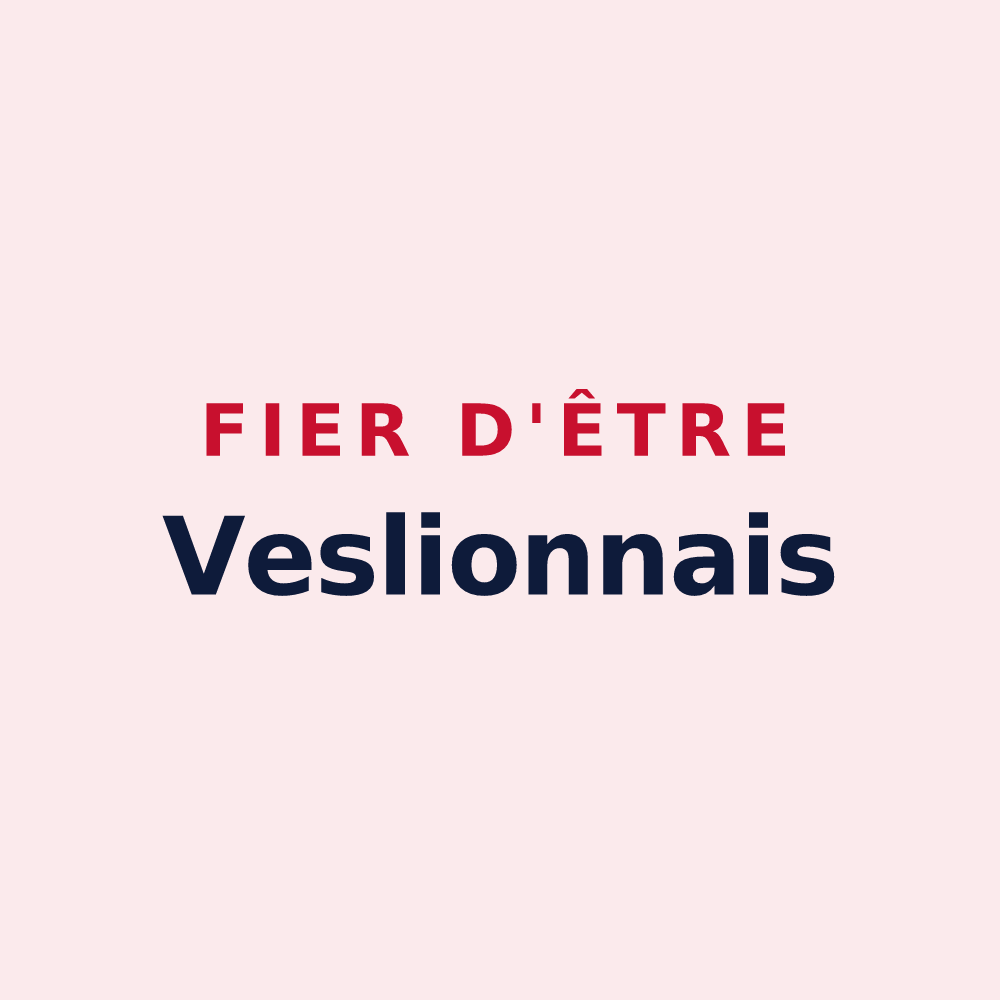Magnet « Fier d'être Veslionnais » — design pour Vesly