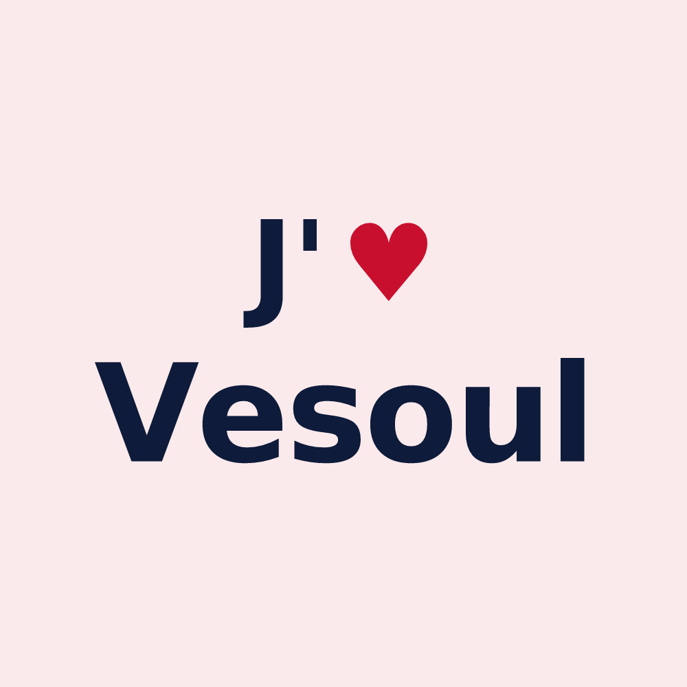 Magnet personnalisé Vesoul — design J'aime Vesoul