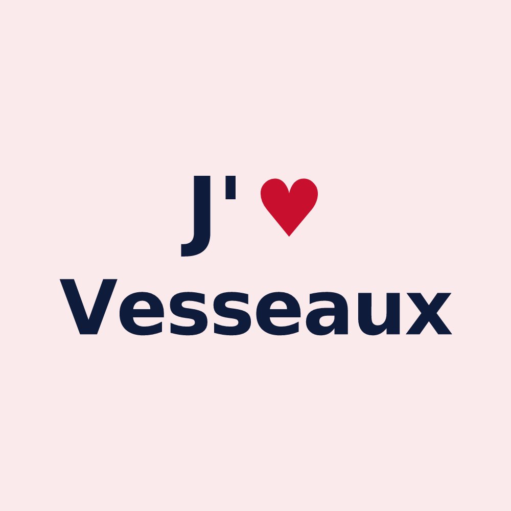 Magnet personnalisé Vesseaux — design J'aime Vesseaux