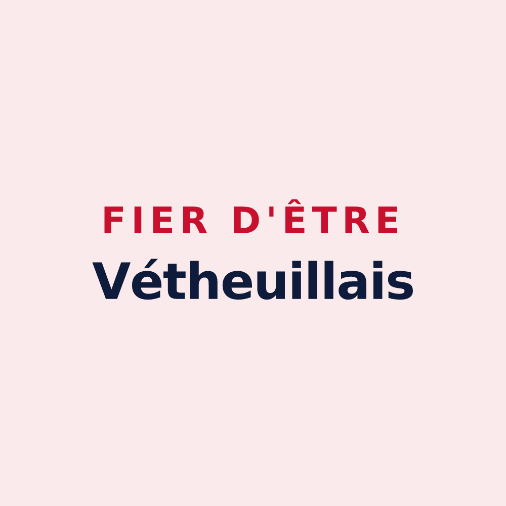 Magnet « Fier d'être Vétheuillais » — design pour Vétheuil