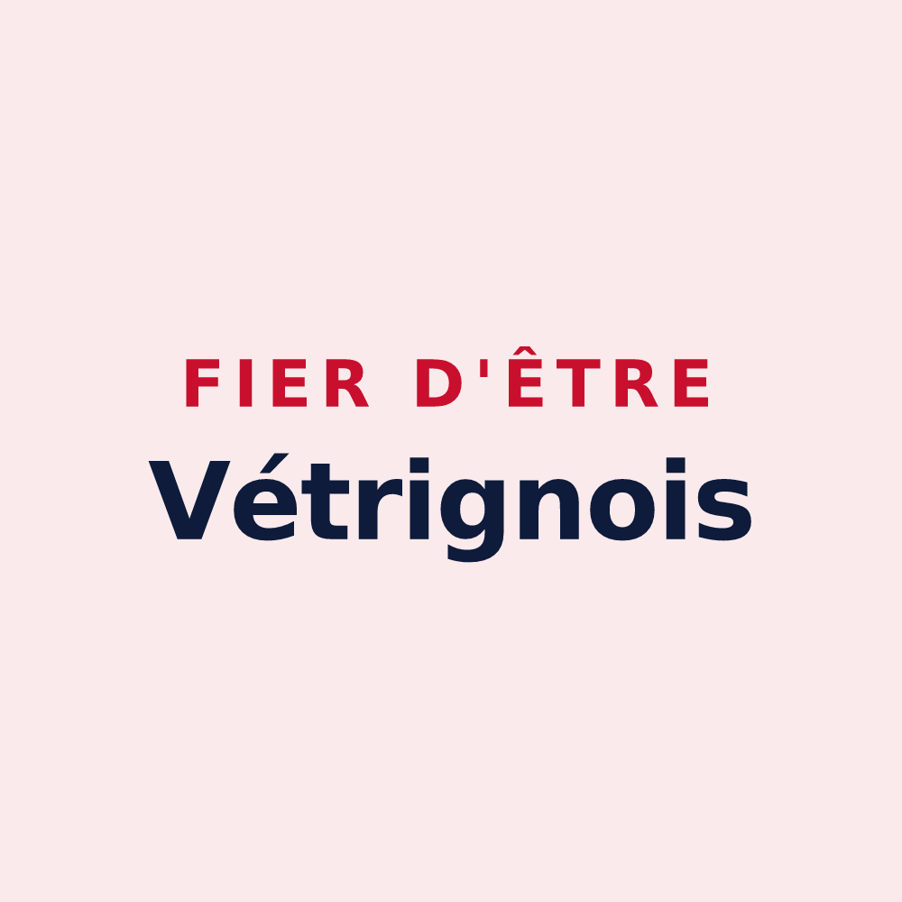 Magnet « Fier d'être Vétrignois » — design pour Vétrigne