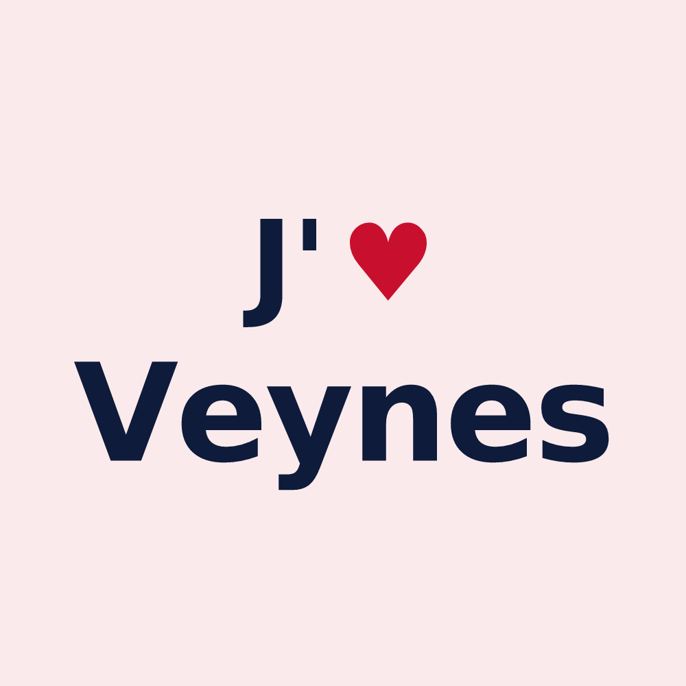 Magnet personnalisé Veynes — design J'aime Veynes